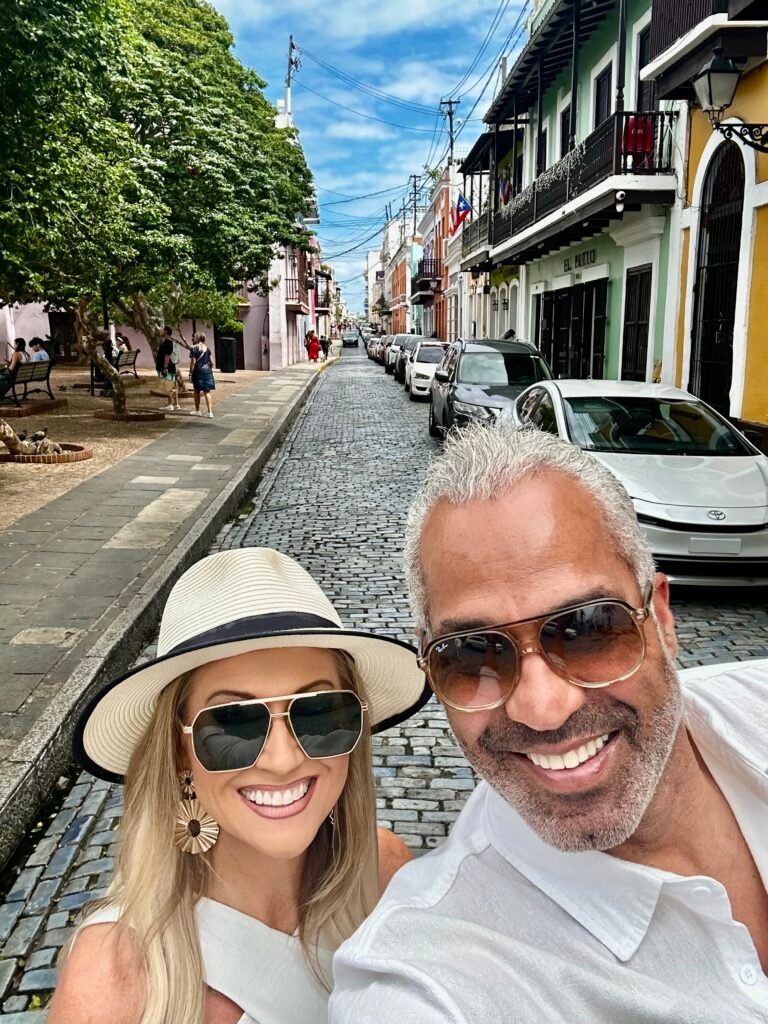 Justin and Vernessa in Old San Juan